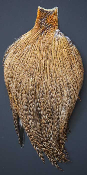 Brown Rooster Neck Cape Fly Tying Fishing Hackle Feathers Grade 1