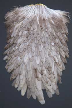 Wholesale Natural White Hen Saddle Feathers - 1/4 Lb.